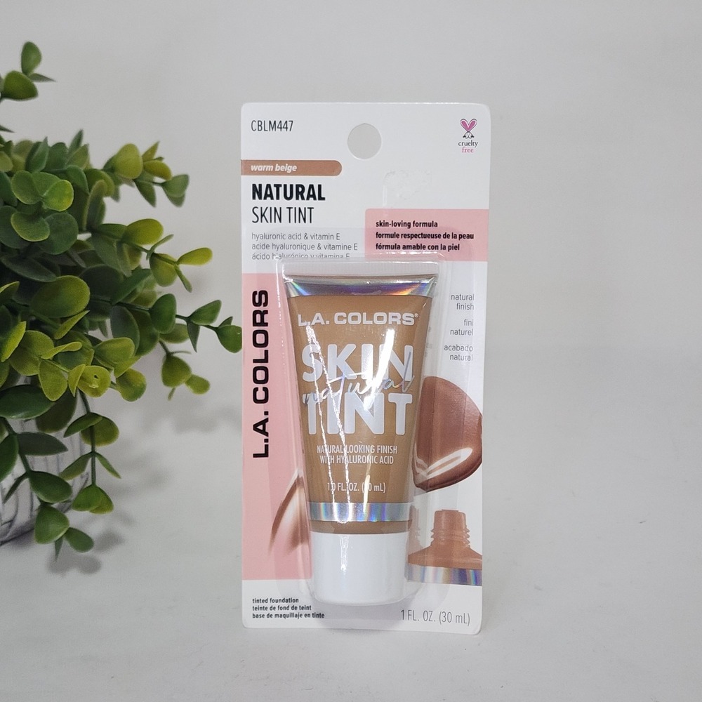 L.A. COLORS Natural Skin Tint Warm Beige CBLM447 ~ Hyaluronic Acid & Vitamin E